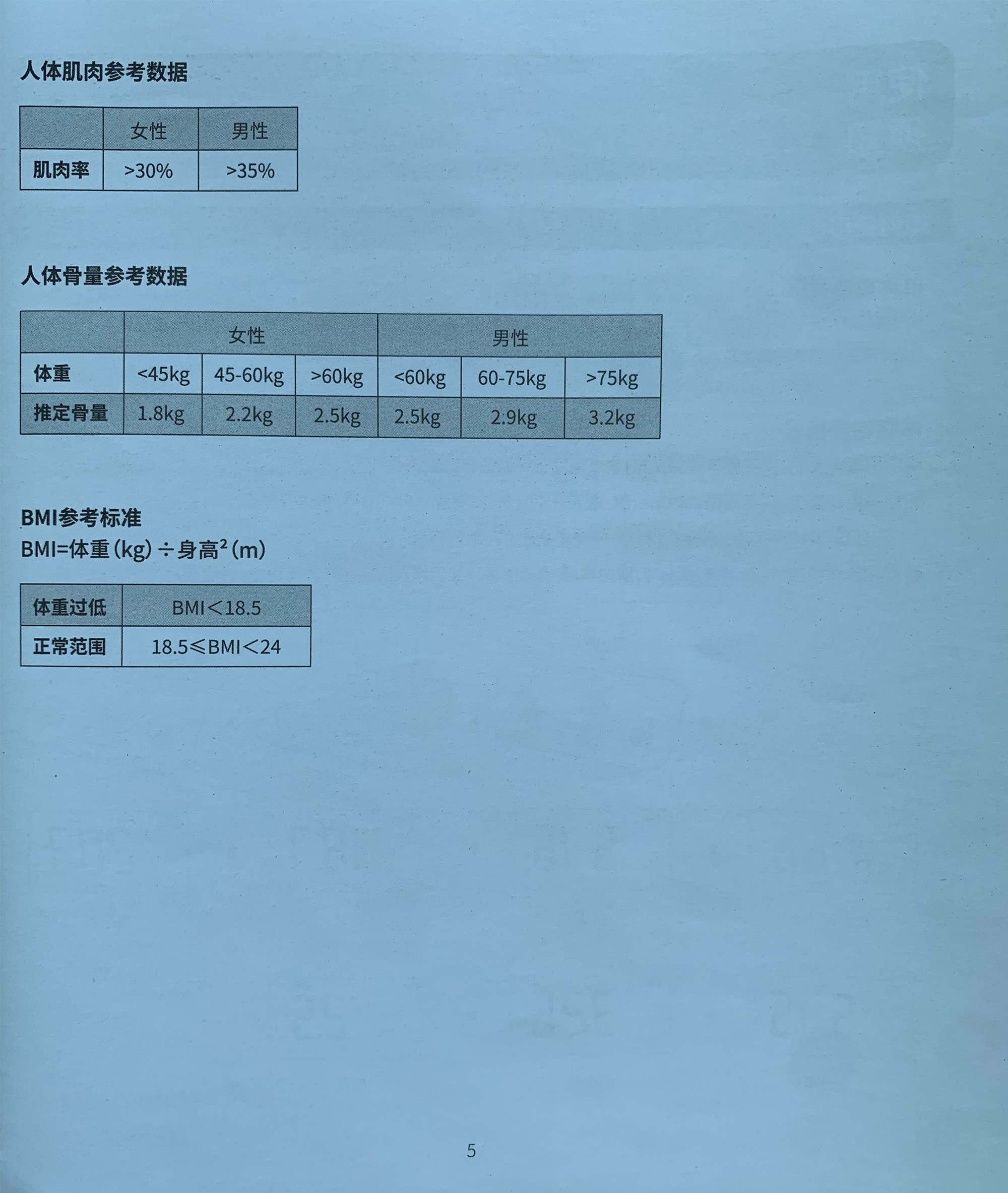 永衡良品体脂秤说明书-第五页