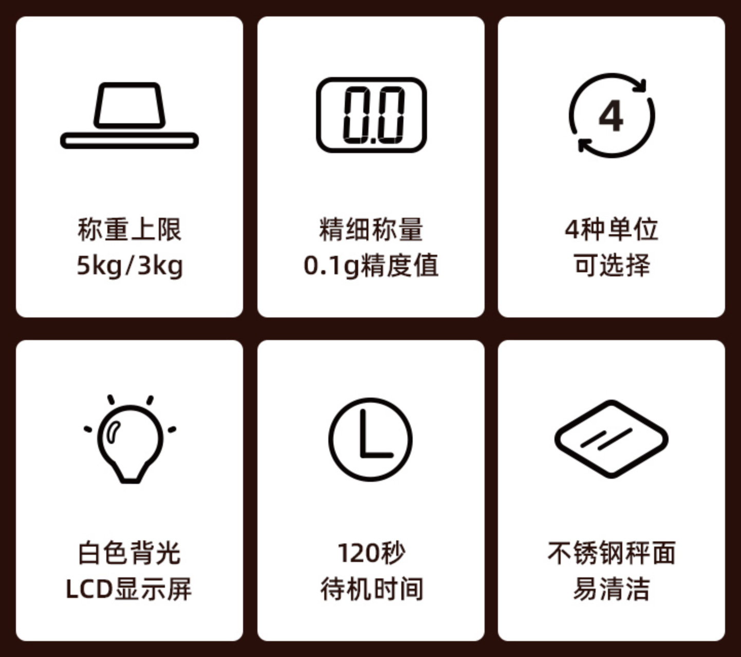 永衡良品厨房秤K2037产品特征